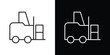 © Abstractor - Forklift icon - Line Style. symbol template design