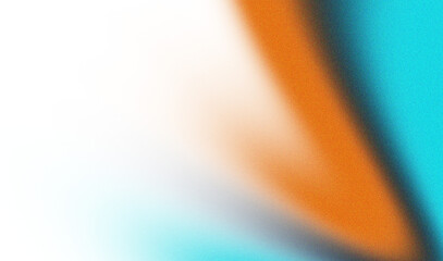 Wall Mural - Abstract textured light with orange teal and black gradient isolated on transparent background