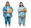 © Agustin - Diverse plus size women standing holding digital devices