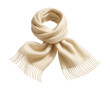© OMD - Fringed cashmere scarf in cream for cozy winter layering.