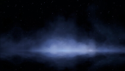 Wall Mural - Night landscape Abstract modern futuristic neon background.