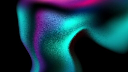 Wall Mural - Abstract blue and violet liquid smooth waves futuristic grainy background. Seamless looping glowing retro grunge motion design. Video animation Ultra HD 4K 3840x2160