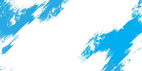 Wall Mural - Abstract blue background with a feather, illustrating a vector design of a sky cloud element and an ink splash of blue color