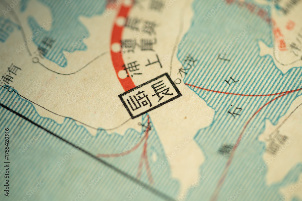 Foto de Stock Tokyo,Japan October 1 2025: Location of Nagasaki in ...