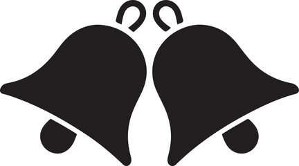 Christmas bell icon symbol vector