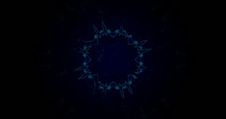 Wall Mural - Experience a captivating video loop featuring a smooth, seamless animation of a tunnel design. Vibrant dark blue tones create an immersive and calming environment perfect for relaxation.