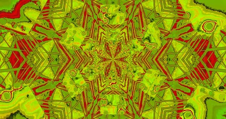 Wall Mural - This loop features dynamic green patterns forming a tunnel effect, creating a mesmerizing visual experience. The seamless transition enhances the calming atmosphere, ideal for relaxation.