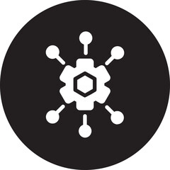 Wall Mural - nft glyph icon
