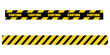 © Line Wave - Modern simple caution banner sets on white page.  Set of  construction line icons on isolated page. Vector isolated caution banner icons set on white background. Caution vector icons on white page