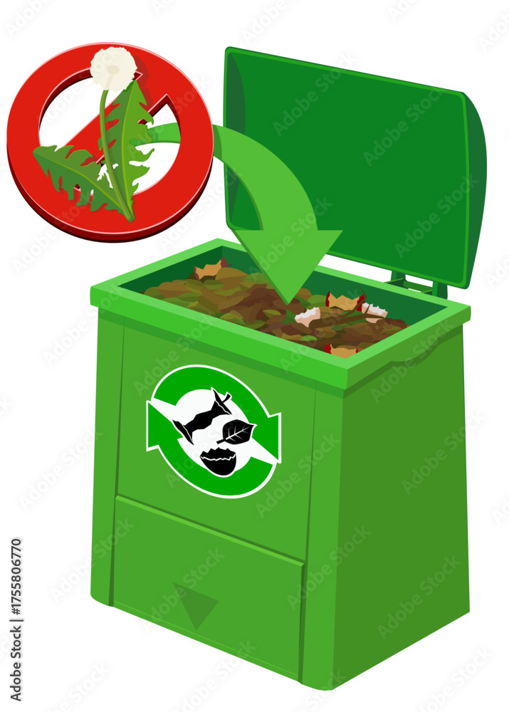 Compost bin where Weeds with Seeds are prohibited from being added to ...