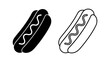 © Adobe - Hot dog icon with transparent background