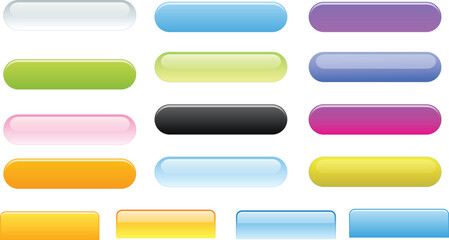 Vibrant collection of colorful buttons for websites and apps, perfect for adding a modern touch to any digital design project or user interface