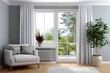 © kardaska - Living room window looking out to nature