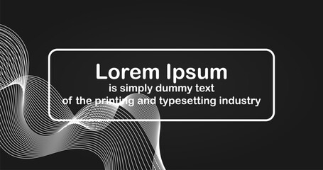 Web page and Banner Template with wavy lines Abstract background and Editable Text