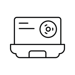 Wall Mural - Software icon with white background vector stock illustration