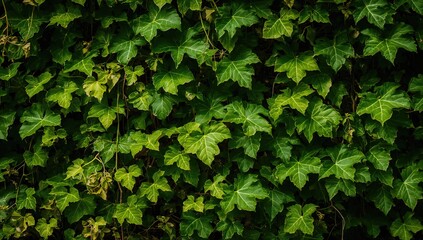 Wall Mural - Close-up of lively green foliage and tender vines illuminated by sunlight, embodying themes of rejuvenation and vitality in a verdant setting.