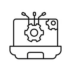 App Development icon with white background vector stock illustration