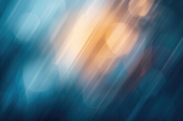 Wall Mural - Out-of-focus backdrop with golden and blue sunset beams. cosmic motif, visuals
