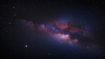 Wall Mural - Cosmic scene featuring twinkling stars against a dark sky