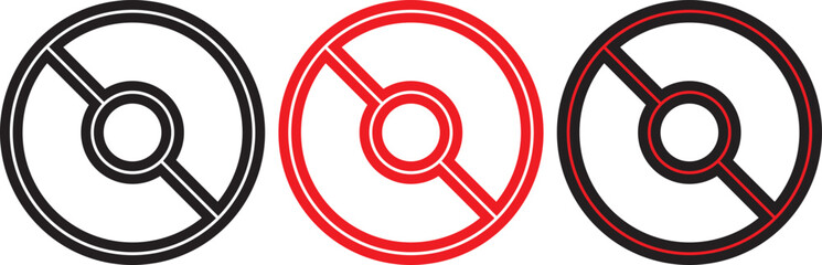 Wall Mural - pokeball icon flat vector. Pokeball icon on a transparent background
