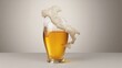 © TheWaterMeloonProjec - Beer foam shaped like a country outline alongside a glass of beer (series)