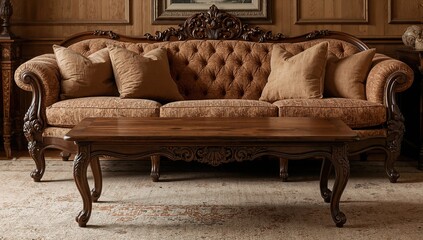 Wall Mural - Attractive couch as a backdrop