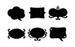 © 123levit - Vintage speech bubble collection: retro silhouettes for creative design projects