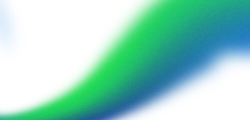 Wall Mural - Abstract green and blue gradient swirl with pixelated texture on black isolated on transparent background