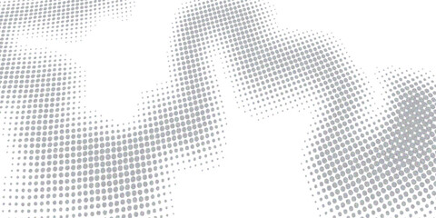Wall Mural - Vector illustration of a man with a digital halftone world map mosaic background