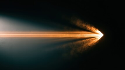 Wall Mural - Dynamic Light Beam with Soft Glow and Dust Particles creating a Mysterious and Energetic Atmosphere for Creative Projects and Imagery Needs