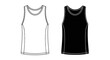 © fatkul - Sleeveless shirt template