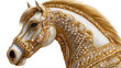 © NBTH - Golden Adornment: The majestic horse is draped in gold, a testament to opulence and grace. A regal portrait that radiates luxury and refinement.