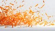 © sungedi - Orange zest shreds explode in a dramatic dynamic motion.