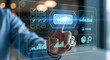© RISKI STUDIO  - Professional reviewing digital audit dashboard with financial charts and checklists
