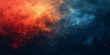 © Ashraful - Abstract fire in the dark sky with red and blue clouds texture and a flame-like light