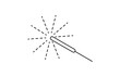 © Savita - Diwali sparkler fireworks outline icon, vector illustration on transparent background.