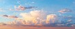 © tiger - Expansive sky filled with various fluffy clouds illuminated by warm sunlight during serene sunset