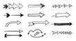 © Akehi Stock - Collection of Hand Drawn Arrow Icons and Symbols.