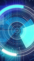 Wall Mural - Animation of scope scanning and data processing