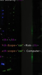 Wall Mural - Animation of data processing over server room