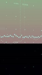 Wall Mural - Animation displaying data points and numerical values over gradient background