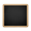 © MSTCHAN - Empty Black Chalkboard with Wooden Frame