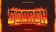 © OreNyee - decorative scorch fire editable text effect design