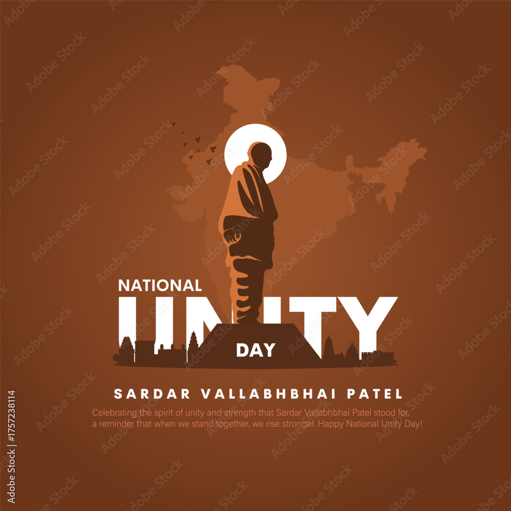 National Unity Day vector design, Sardar Vallabhbhai Patel. Stock ...