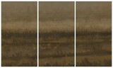 Triptych, abstract landscape painting - digital painting. Painted on a tablet.