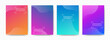 © udin - Modern Gradient Background Set with Wavy Abstract Shapes for Presentation