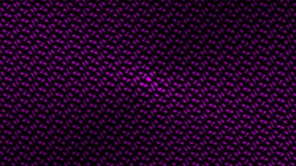 Wall Mural - Pink glowing geometric pattern with repeating abstract texture and dark futuristic design background