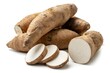 © MSTKolpana - Group of raw brown cassava roots healthy starchy root vegetables for cooking and food