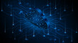 © Natt - Abstract cloud technology circuit board. Large data center concept. modern cloud storage technology innovation concept background