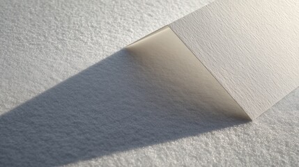 Wall Mural - Minimalist abstract concept with textured paper and shadows in natural light,National Letter Writing Day